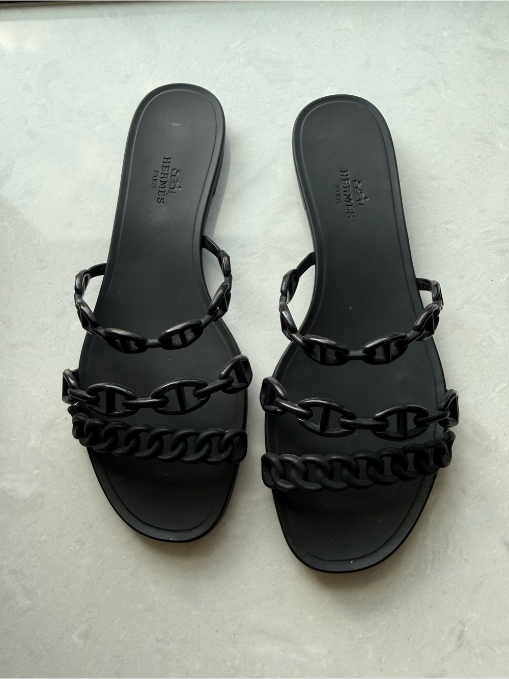 Hermes Chaine de Ancre Rubber Sandal